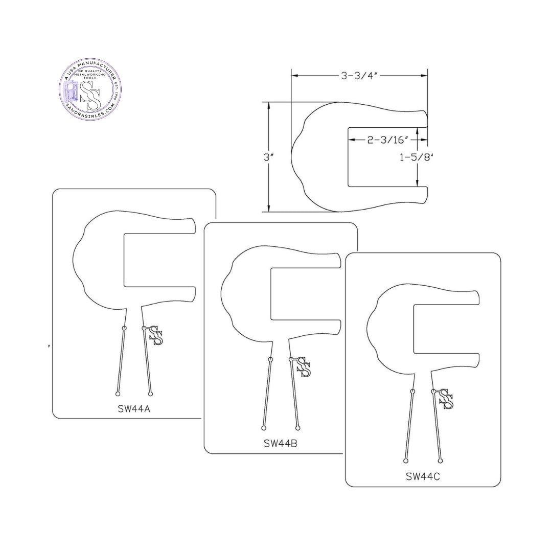 PANCAKE DIE SW44 BELT BUCKLE